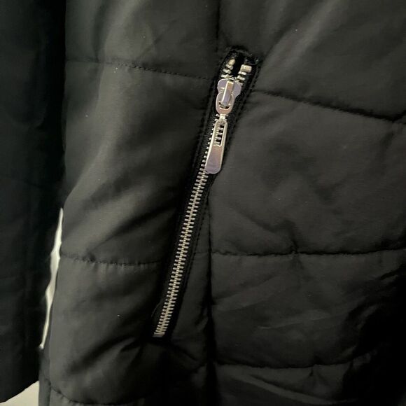 Maralyn & Me Juniors' Hooded Faux-Fur-Trim Puffer Coat Black Size XL‎ NWOT - Picture 3 of 6